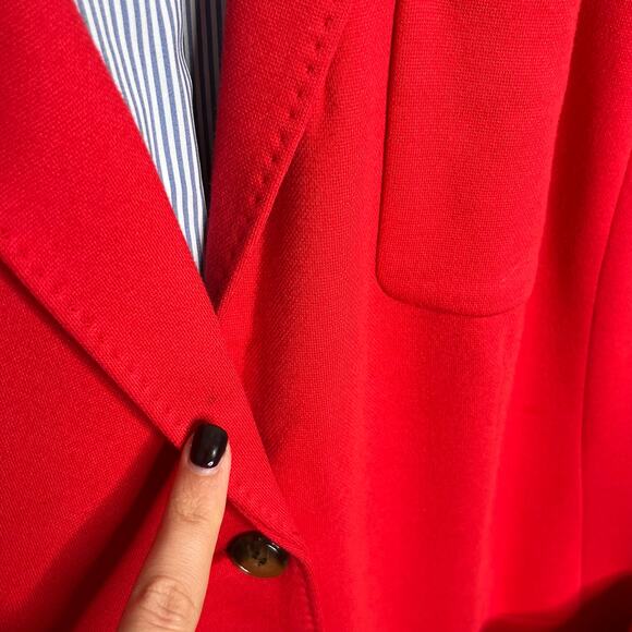 Talbots tomato 🍅 Red Blazer NWOT, Never Worn - Picture 12 of 13